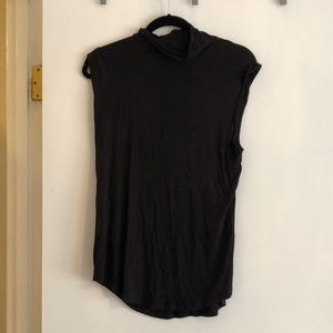 Ann Taylor black tank with turtle neck (size L)
